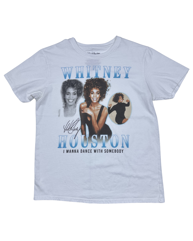 Whitney Houston I Wanna Dance With Somebody Graphic T-Shirt (Medium)