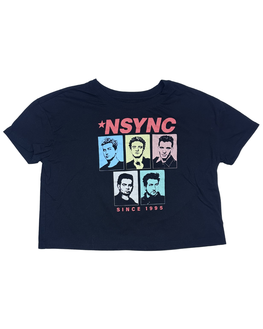 NSYNC Since 1995 Graphic Crop T-Shirt (Medium)