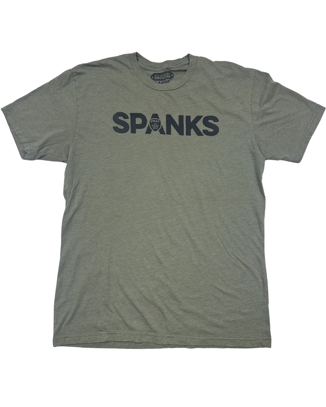 Red Blooded American Spanks SWAT Logo T-Shirt (large)