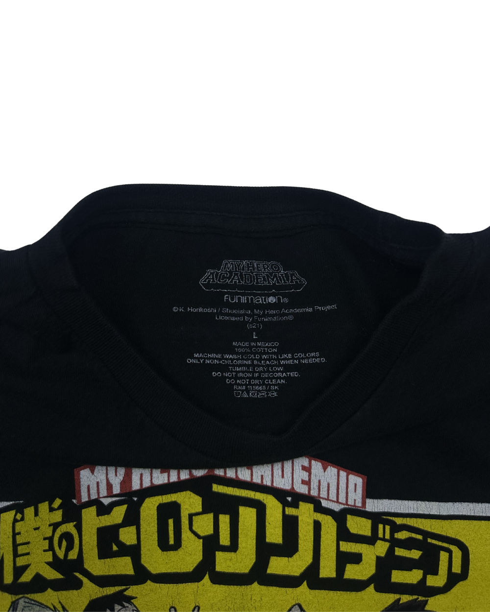 My Hero Academia Characters Graphic T-Shirt (Large)