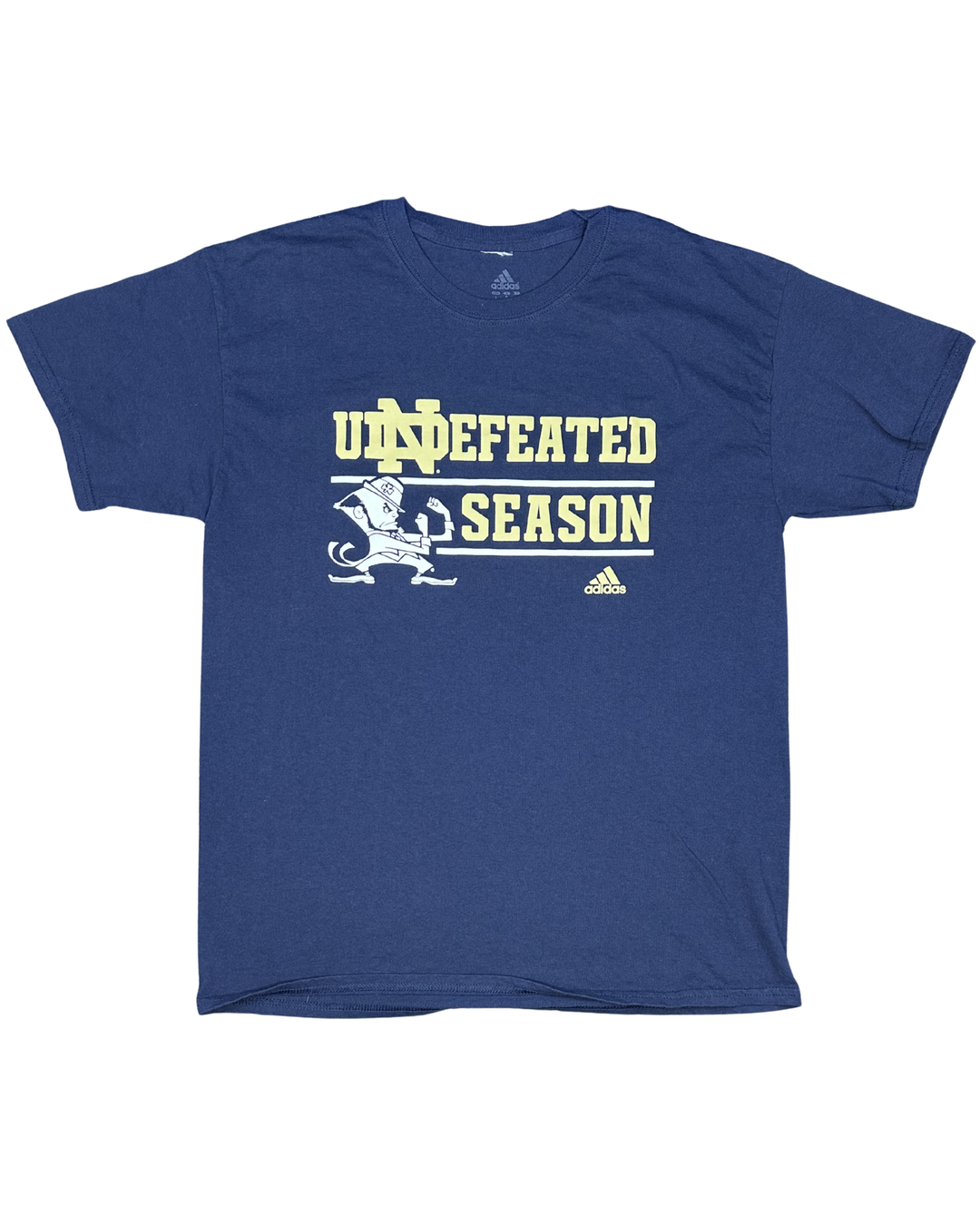 Adidas Notre Dame Fighting Irish Undefeated Season Graphic T-Shirt (Medium)