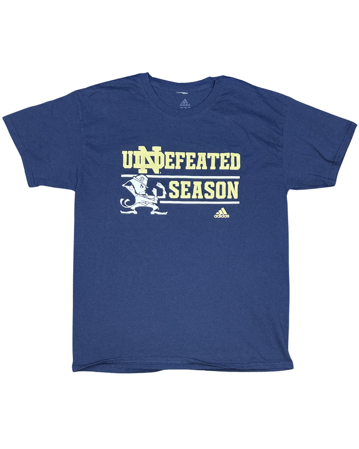 Adidas Notre Dame Fighting Irish Undefeated Season Graphic T-Shirt (Medium)
