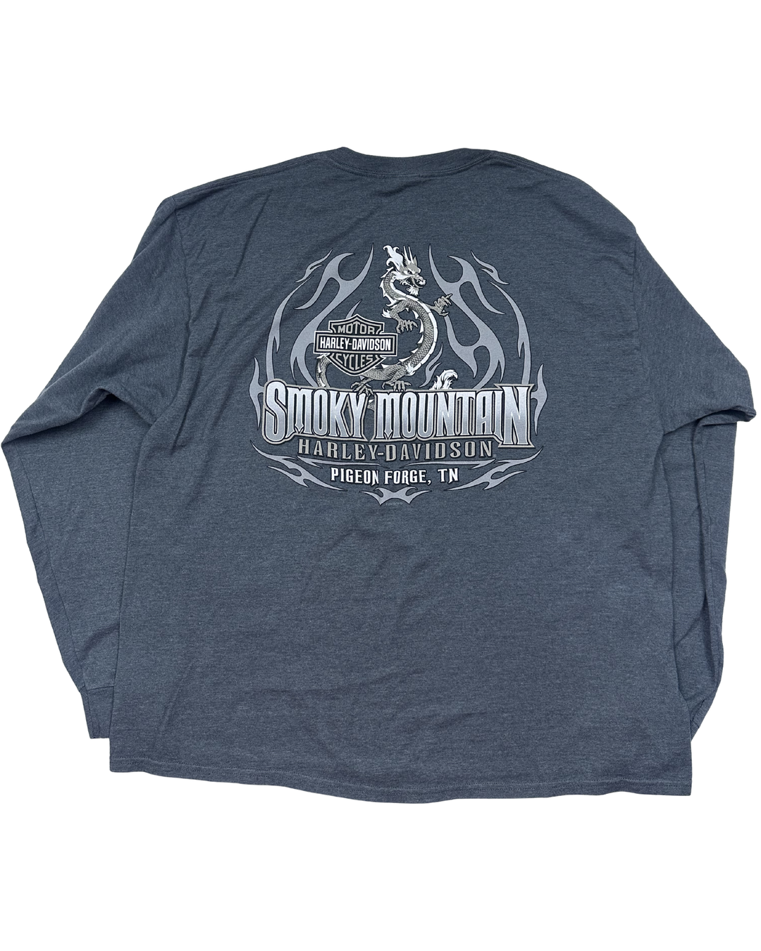 Harley-Davidson Smoky Mountain Skull Long Sleeve T-Shirt (xl)