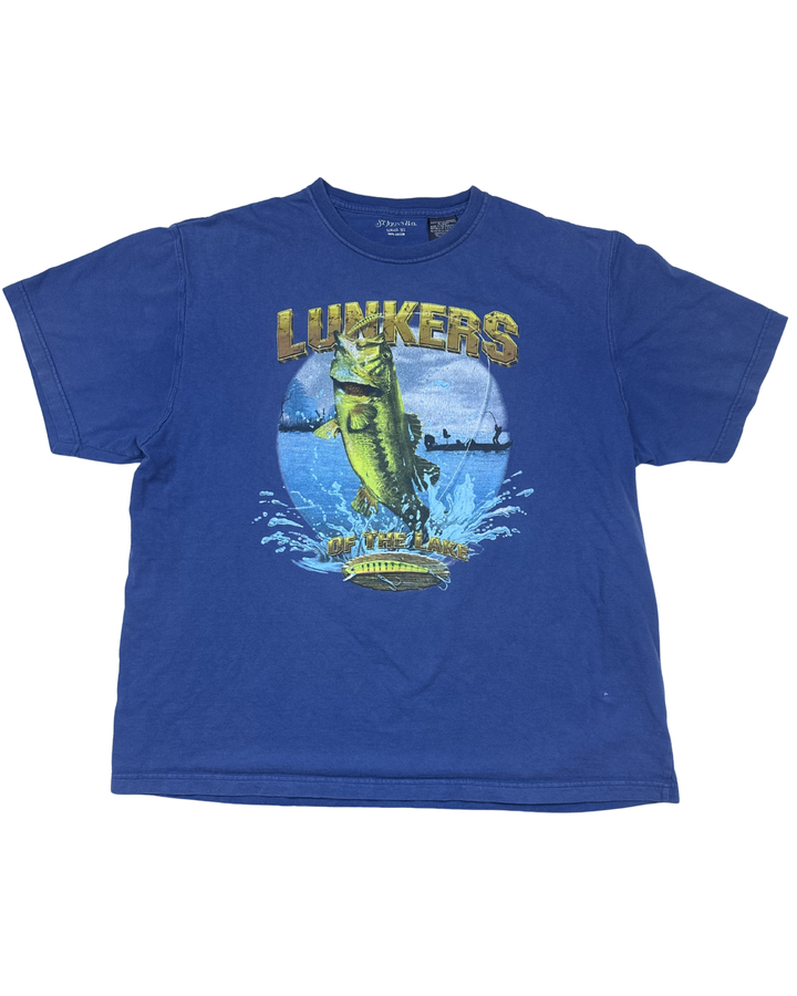 St. John's Bay Lunkers at the Lake Fishing Graphic T-Shirt (X-Large)