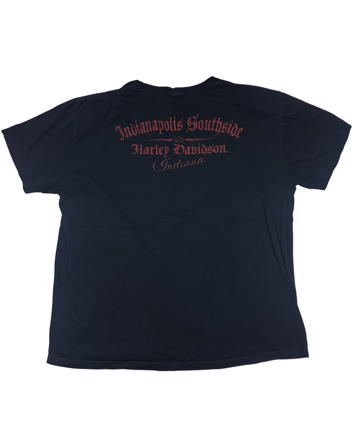 Harley-Davidson Indianapolis Southside Skull Wings Graphic T-Shirt (2XL)