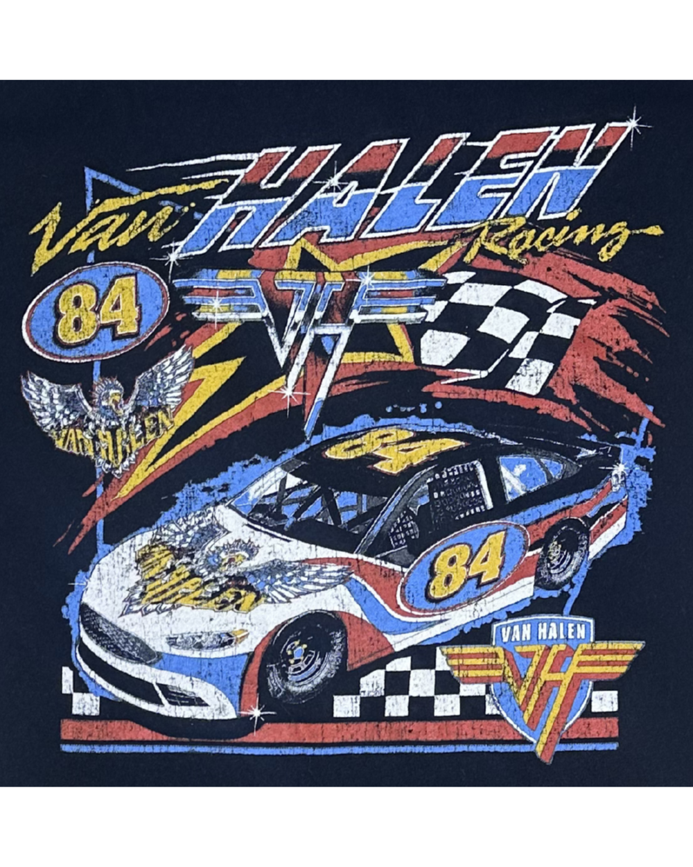 Van Halen Racing 84 Graphic T-Shirt (Medium)