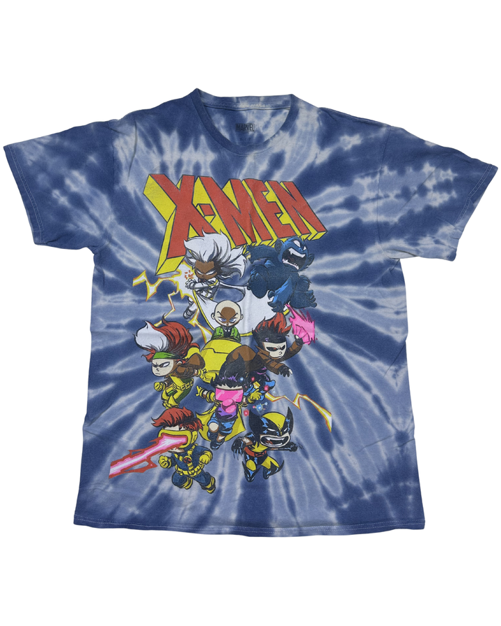 Marvel X-Men Chibi Tie-Dye Graphic T-Shirt (large)