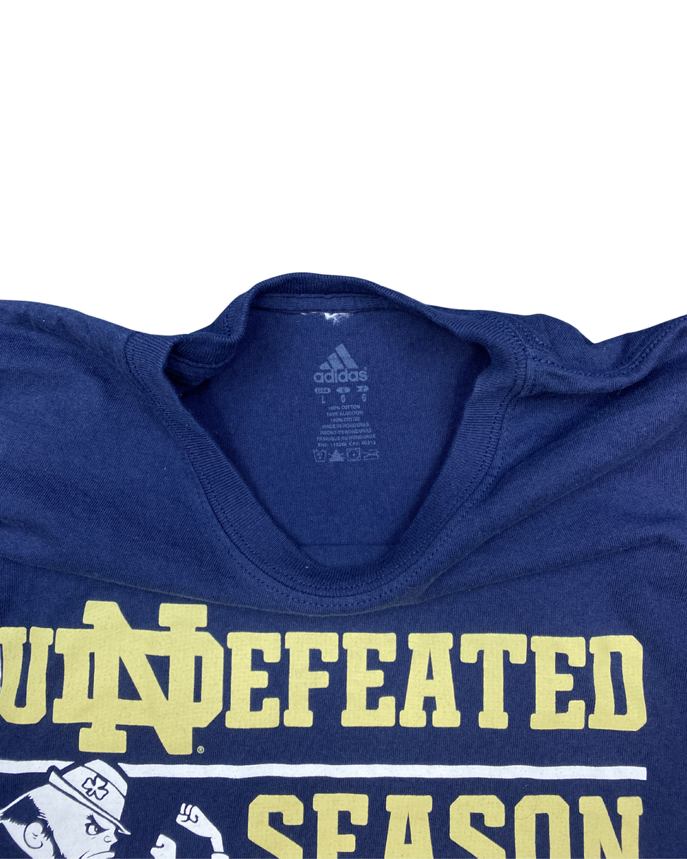 Adidas Notre Dame Fighting Irish Undefeated Season Graphic T-Shirt (Medium)
