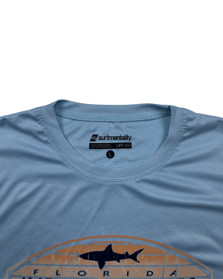 Surfmentality Florida Indian Shores Shark UPF 50+ T-Shirt (large)