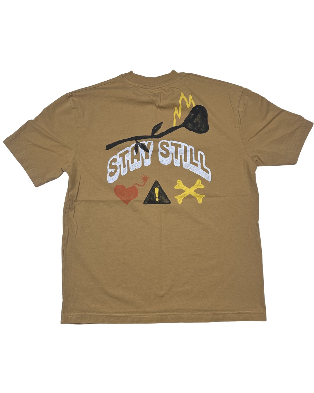 Zara Stay Still The Thinker Graphic T-Shirt (medium)