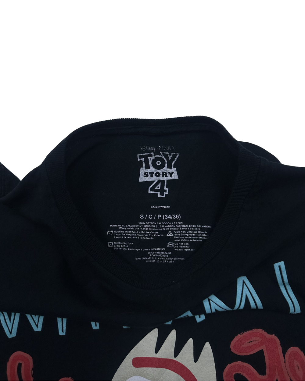 Disney Pixar Toy Story 4 Forky Why Am I Here Graphic T-Shirt (Small)