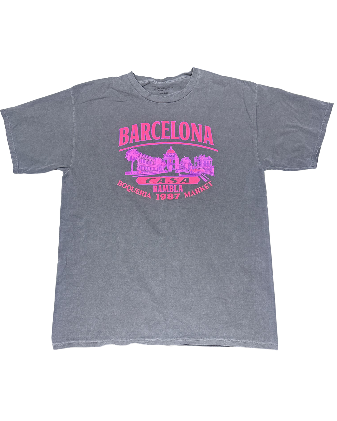 Urban Outfitters Barcelona Oversized Graphic T-Shirt (medium)