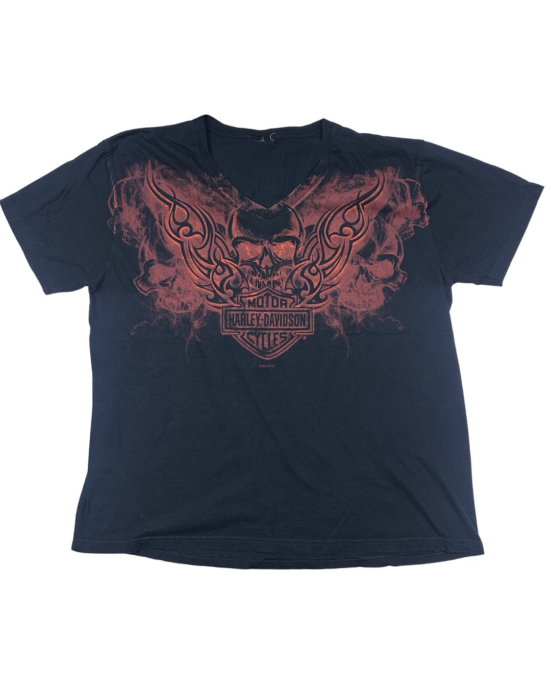 Harley-Davidson Indianapolis Southside Skull Wings Graphic T-Shirt (2XL)