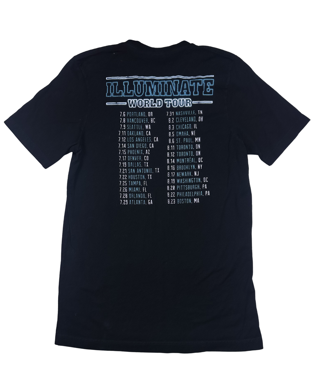 Shawn Mendes Illuminate World Tour Graphic T-Shirt (Small)