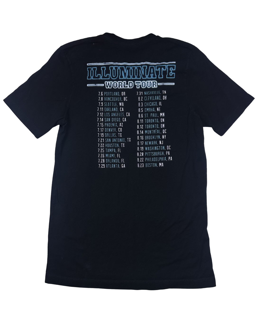 Shawn Mendes Illuminate World Tour Graphic T-Shirt (Small)
