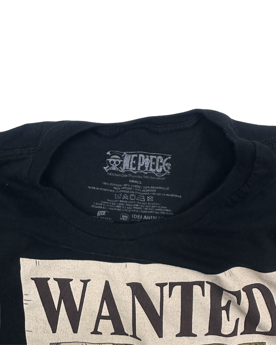 One Piece Wanted Poster Graphic T-Shirt (small)