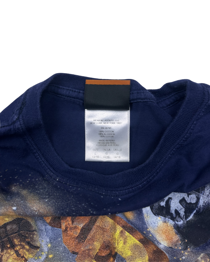 CosmicBasketball Space Planets AND1 Graphic T-Shirt (youth large)