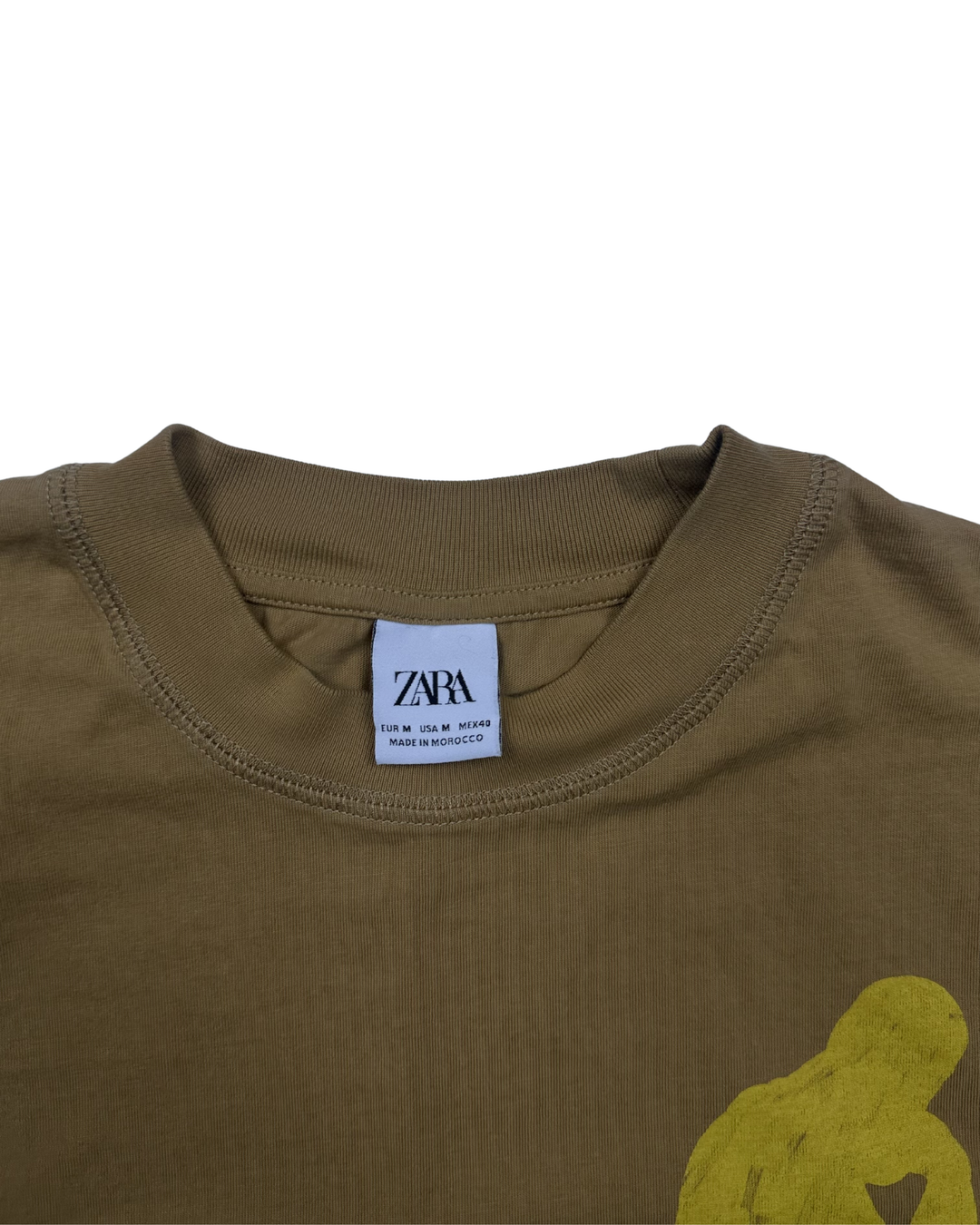 Zara Stay Still The Thinker Graphic T-Shirt (medium)