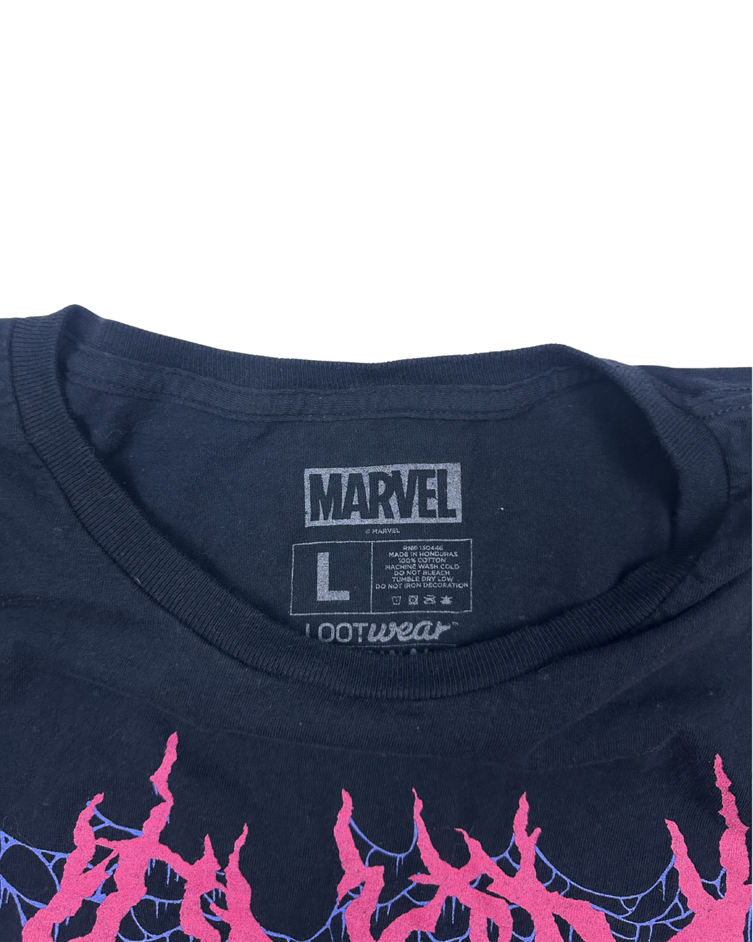 Marvel Venom Metal Style Graphic T-Shirt (large)
