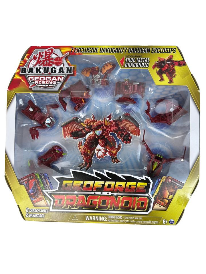 Bakugan Geogan Rising Geoforge Dragonoid 7 Exclusive Bakugan NEW SEALED