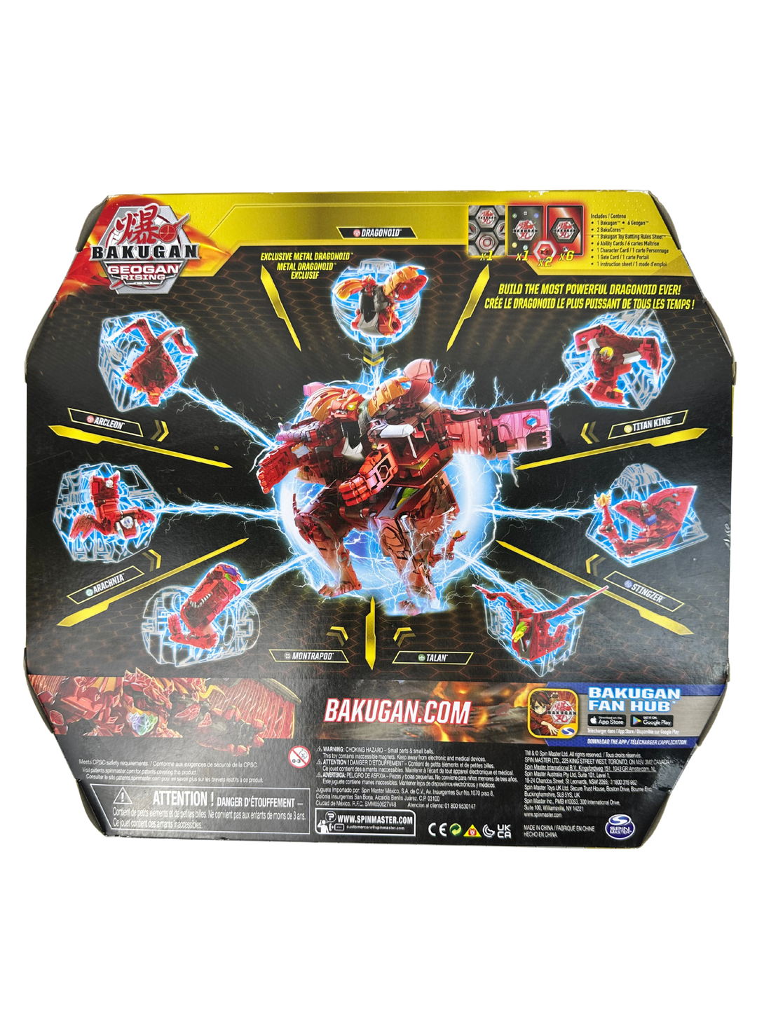 Bakugan Geogan Rising Geoforge Dragonoid 7 Exclusive Bakugan NEW SEALED