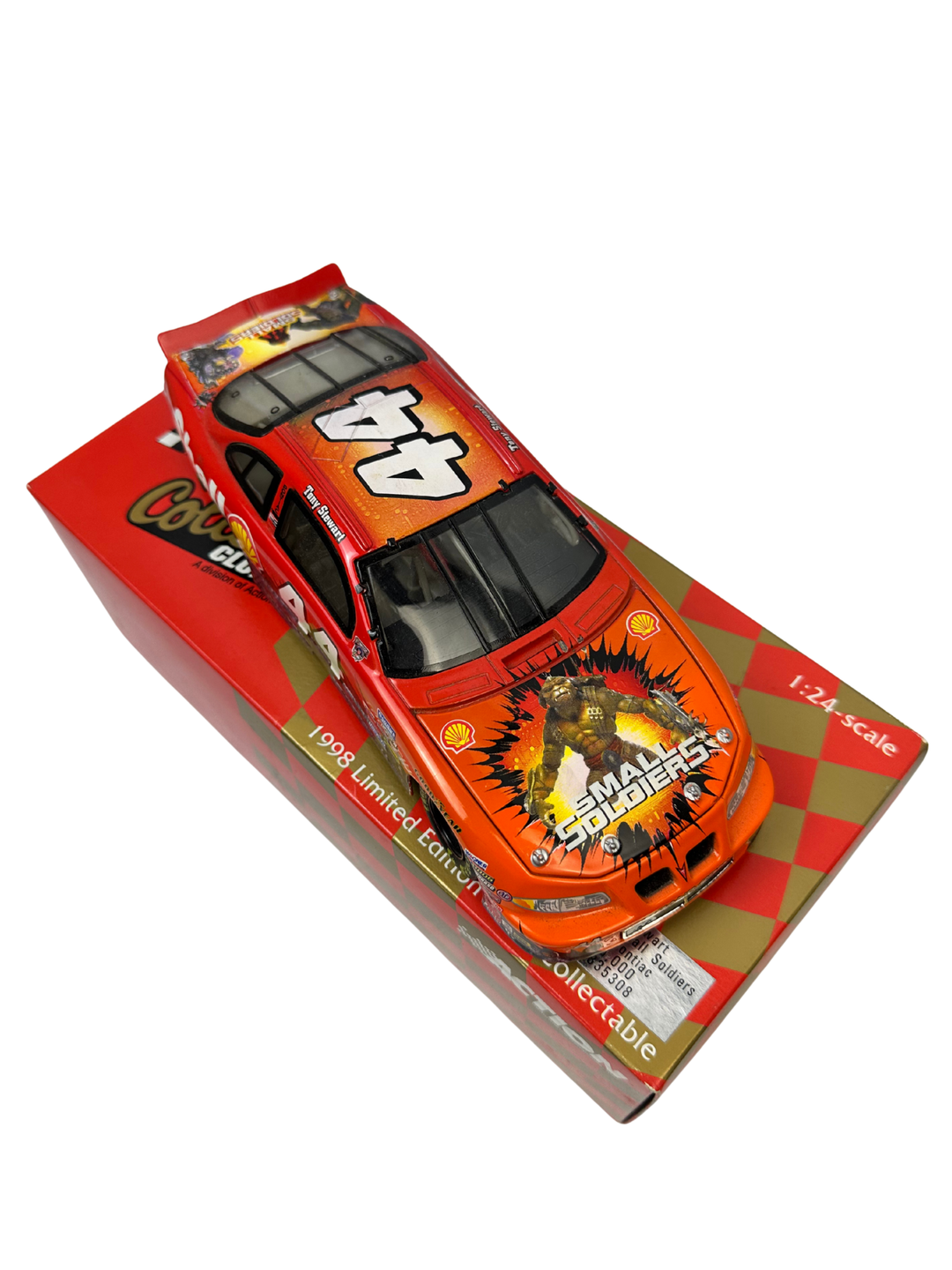 Tony Stewart #44 Small Soldiers Vintage 1998 NASCAR Diecast 1:24 Scale Car Bank