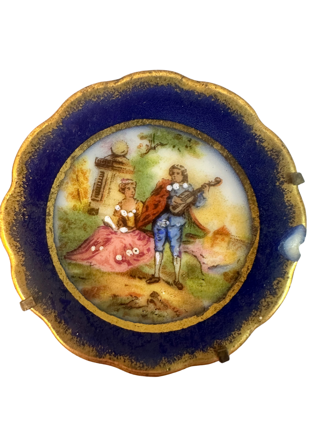 BEAUTIFUL LIMOGES PORCELAIN MINIATURE PLATE