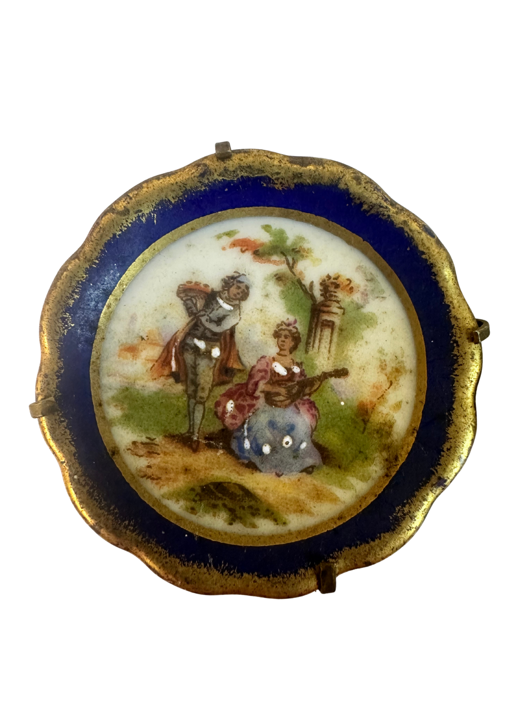 BEAUTIFUL LIMOGES PORCELAIN MINIATURE PLATE