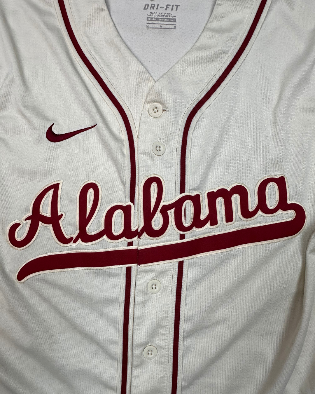 University of Alabama Nike Baseball Jersey (medium)