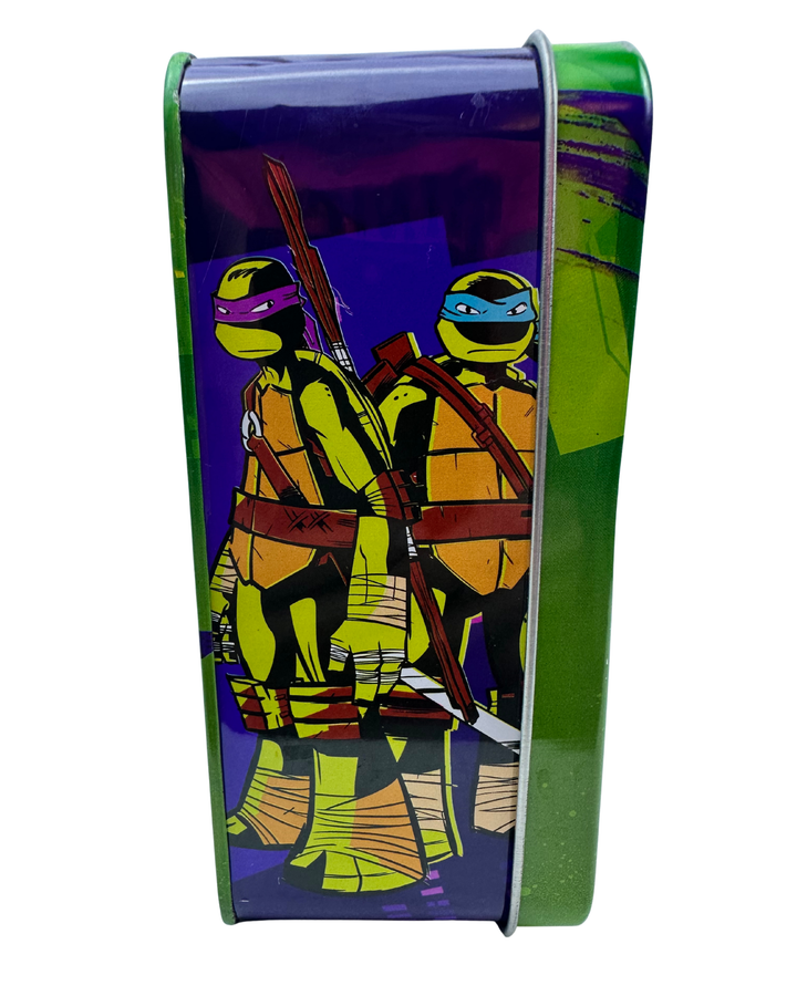 Teenage Mutant Ninja Turtles 3D Metal Tin Lunch Crayon Box Case Container 2015