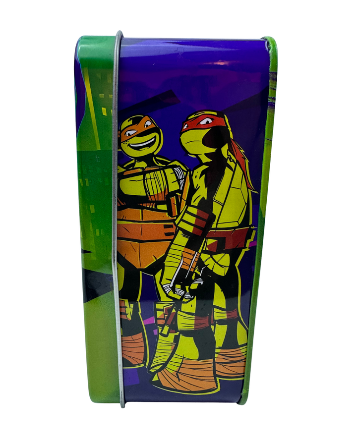 Teenage Mutant Ninja Turtles 3D Metal Tin Lunch Crayon Box Case Container 2015