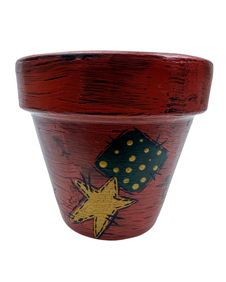 Hand Painted Ceramic Halloween Plant Pot