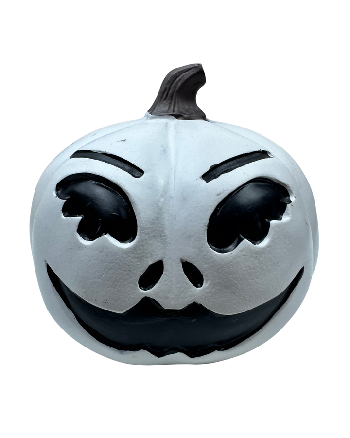 Black & White Wooden Pumpkin