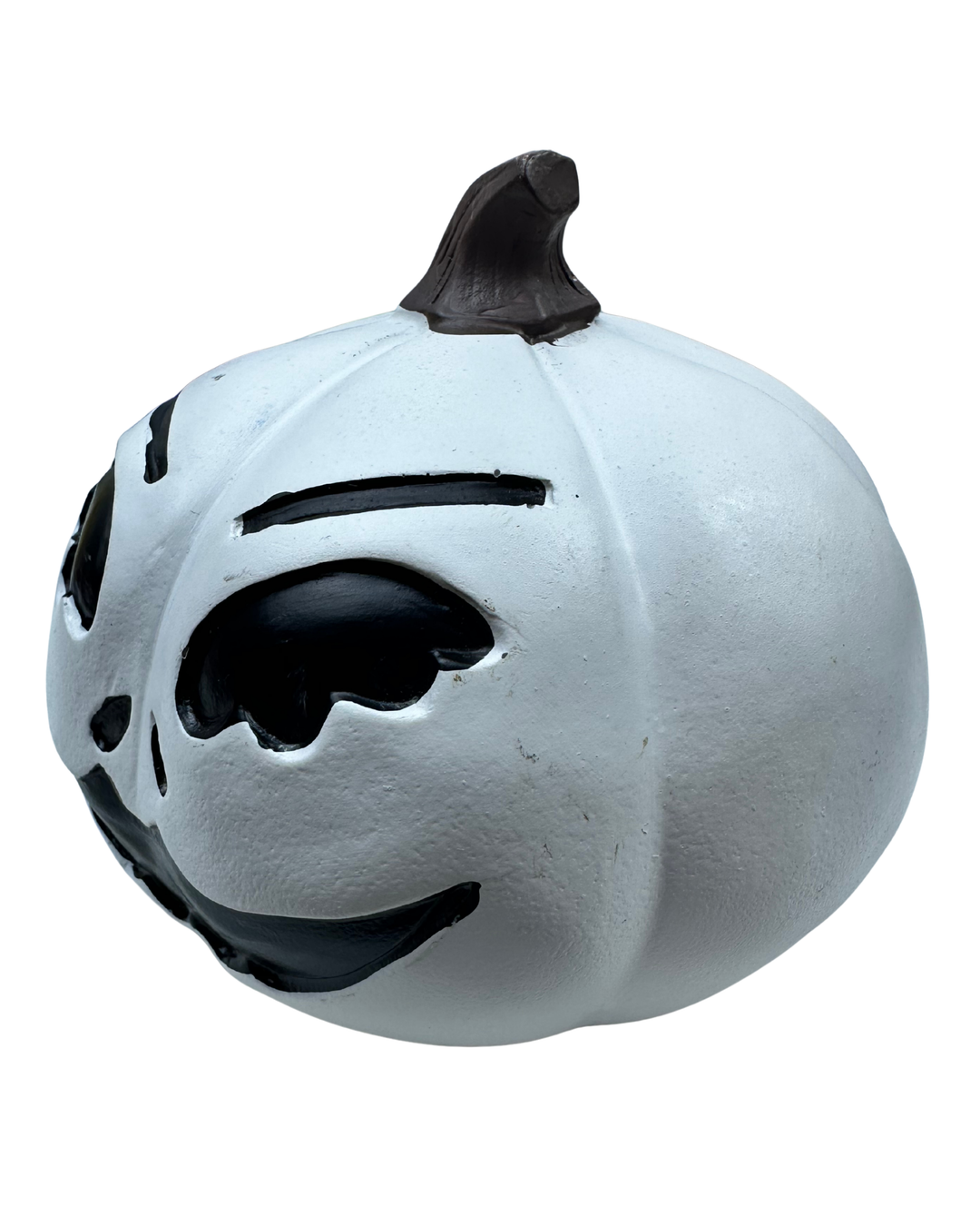 Black & White Wooden Pumpkin