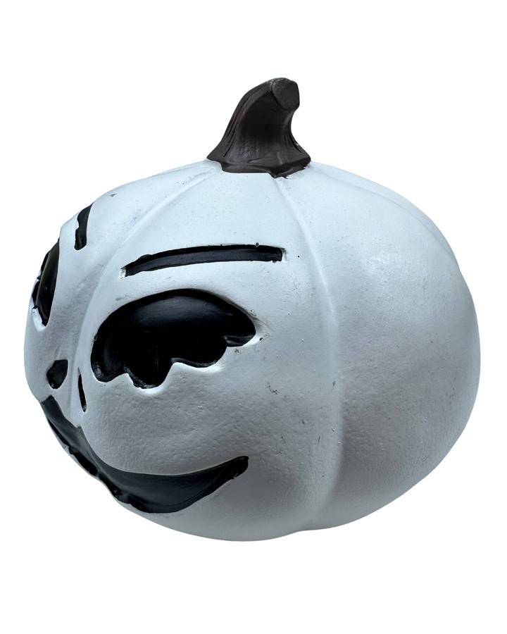 Black & White Wooden Pumpkin