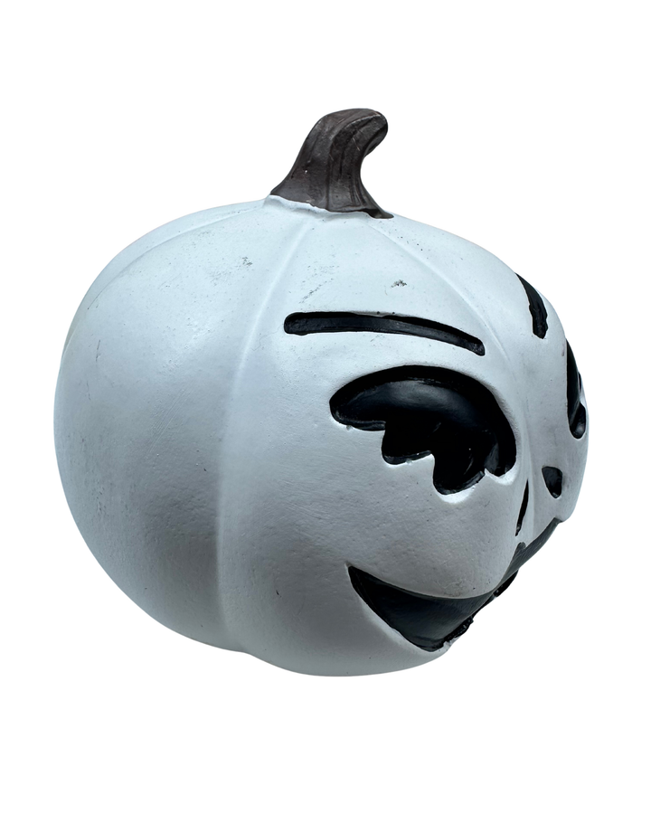 Black & White Wooden Pumpkin