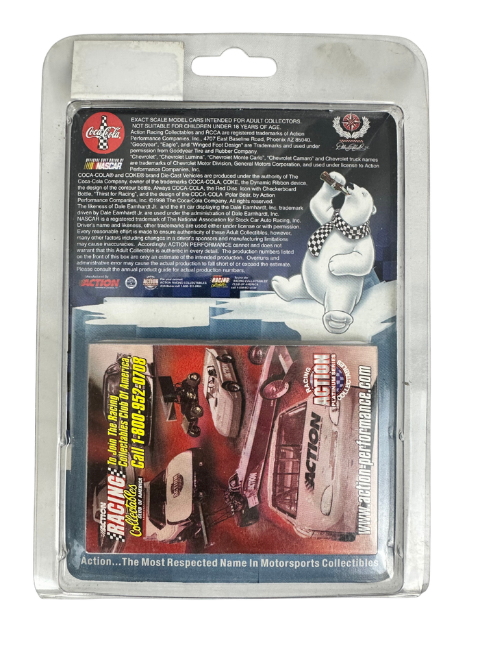 VINTAGE 1998 DALE EARNHARDT JR. COCA COLE POLAR BEAR NASCAR 1:64 DIECAST