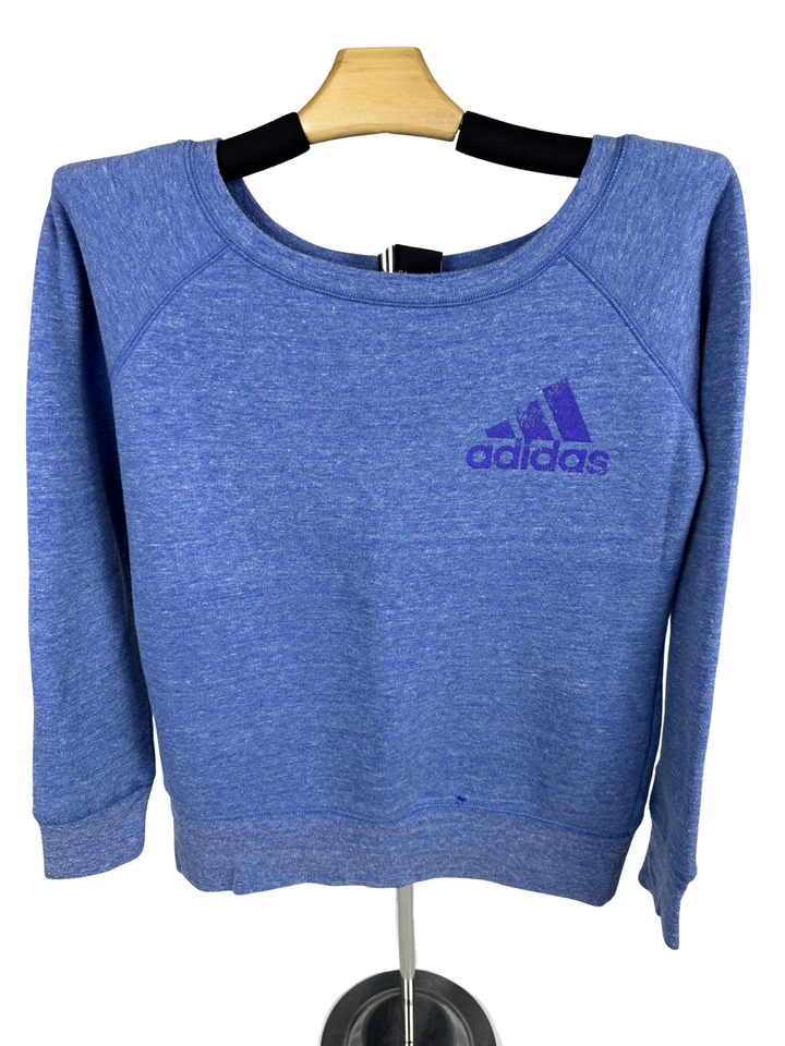 Adidas Blue Crewneck Women's Pullover (small)