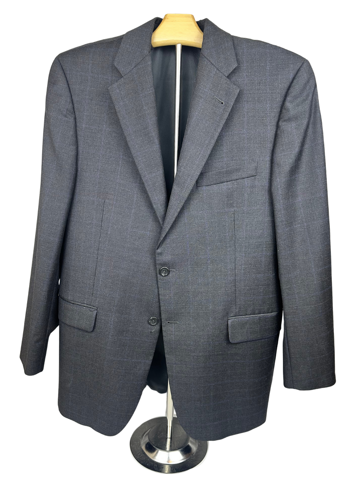 Burberry Gray Blazer 42 Regular 100% Wool