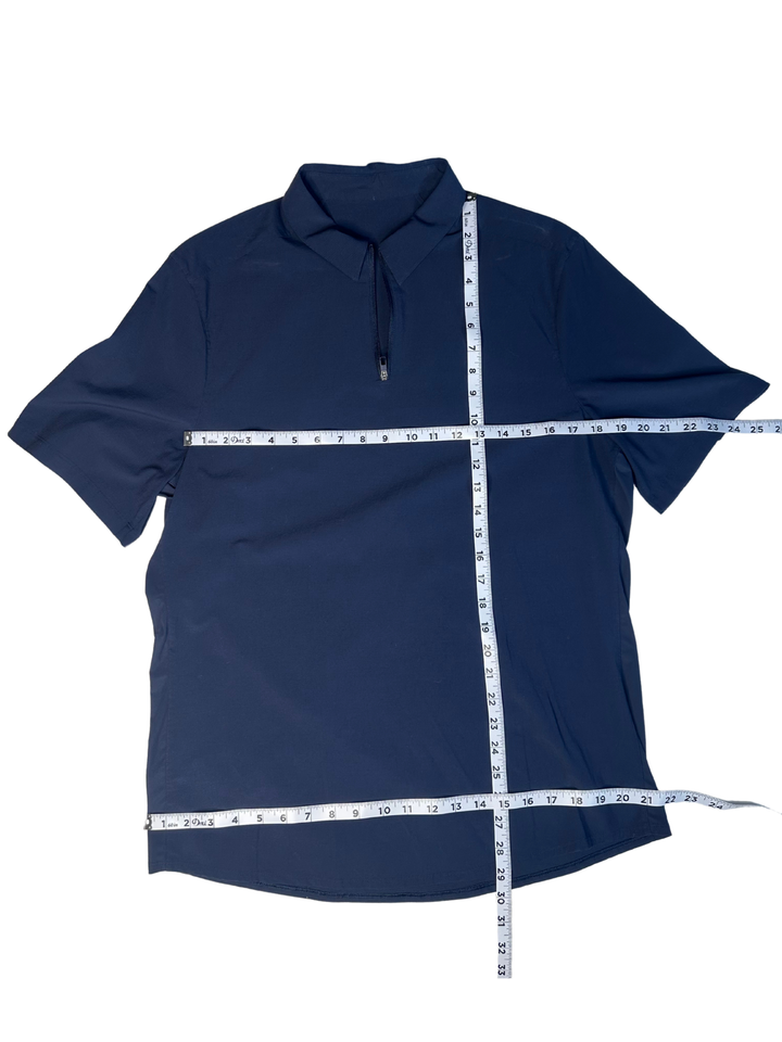 Lululemon Quarter Zip Short Sleeve Pullover (large)