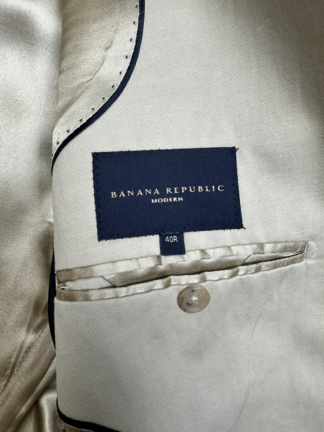 Banana Republic Cream Suit