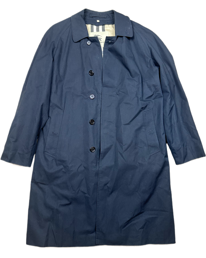 Burberry Trench Coat Men’s 38R Black Nova Check Lining
