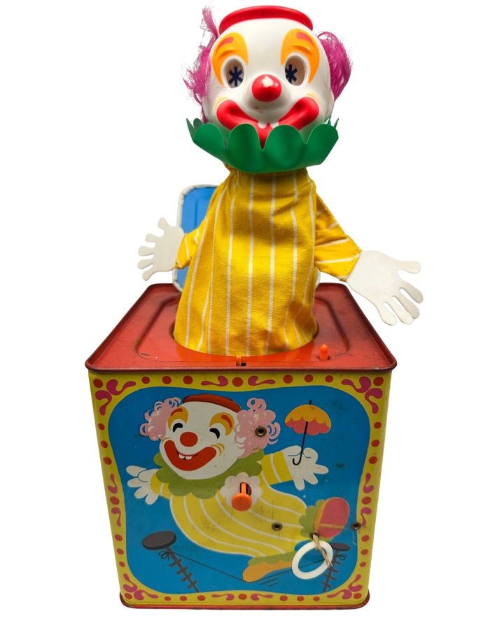 Vintage Mattel Talking Clown In The Box