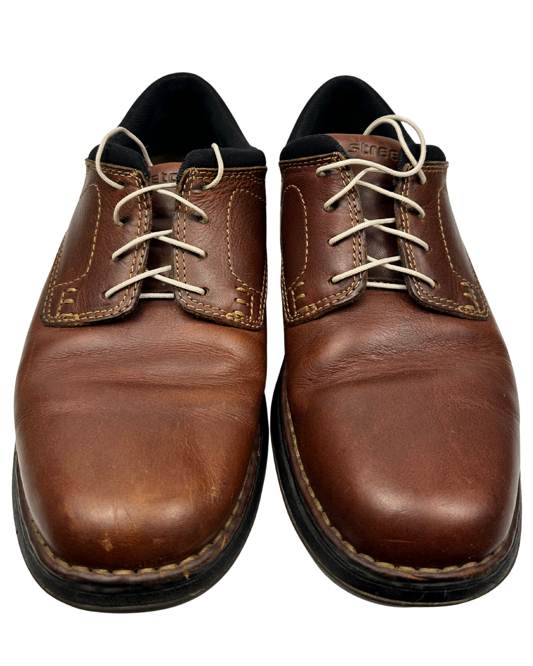 StreetCars Brown Leather Lace Ups Size 10