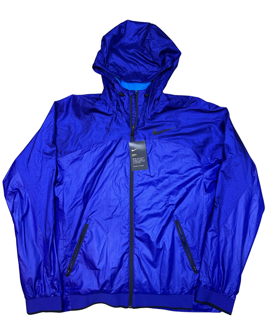 Nike Dri-Fit Blue Essential Windbreaker Training Jacket 810157-455 (medium)