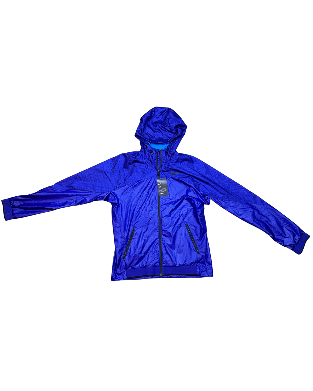 Nike Dri-Fit Blue Essential Windbreaker Training Jacket 810157-455 (medium)