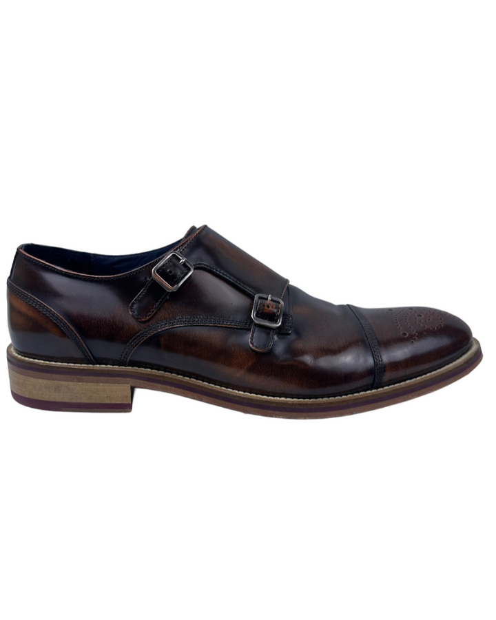 Johnston & Murphy Men's Hannigan Double Strap Formal Shoes (10.5)