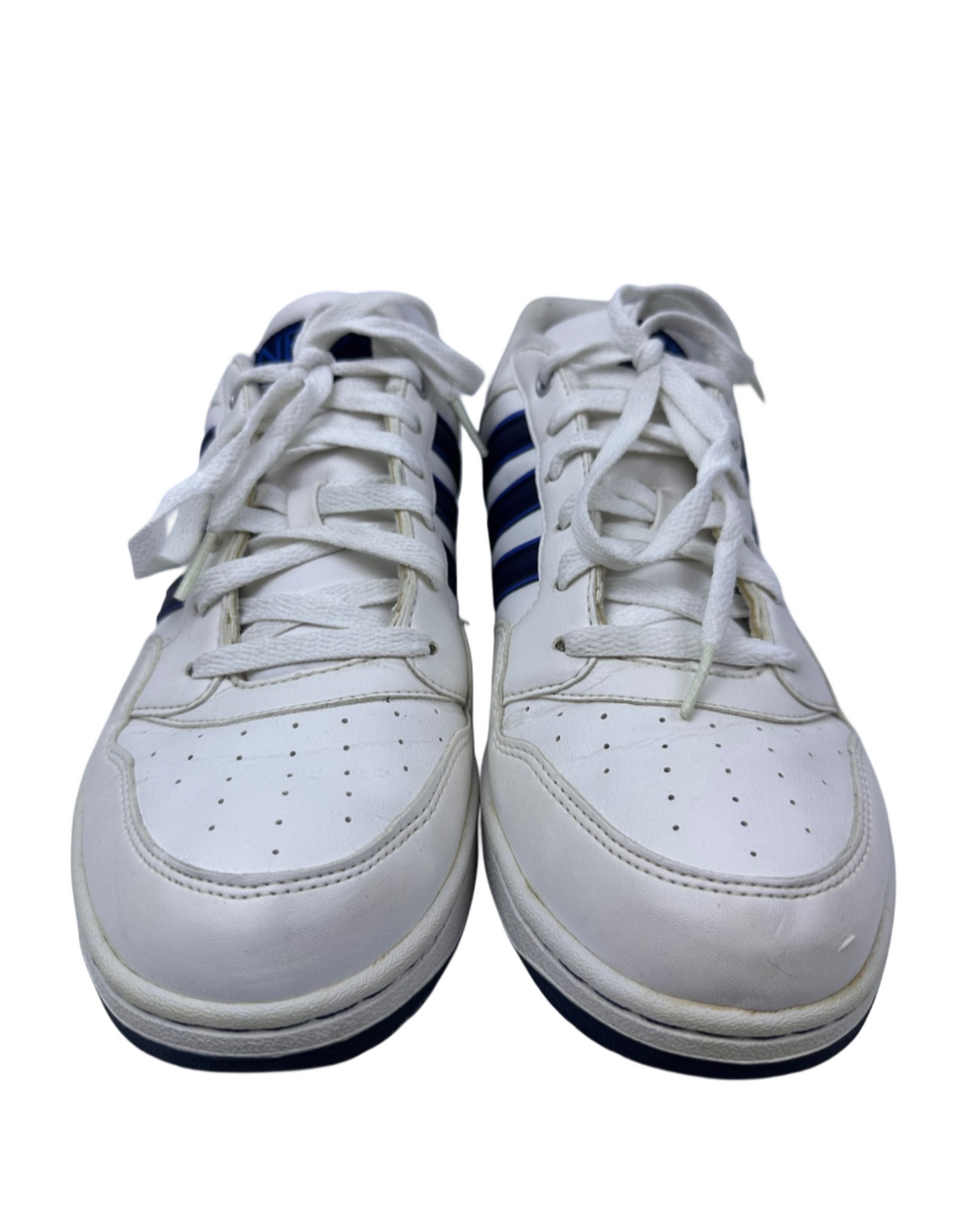 Adidas Neo G53098 Men's Athletic Sneakers Shoes White Blue Stripe Size (9.5)