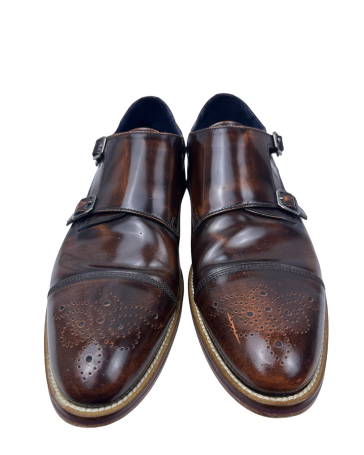 Johnston & Murphy Men's Hannigan Double Strap Formal Shoes (10.5)