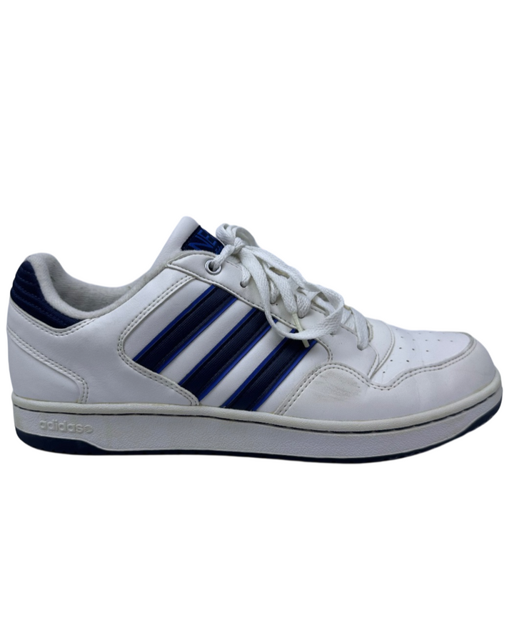 Adidas Neo G53098 Men's Athletic Sneakers Shoes White Blue Stripe Size (9.5)